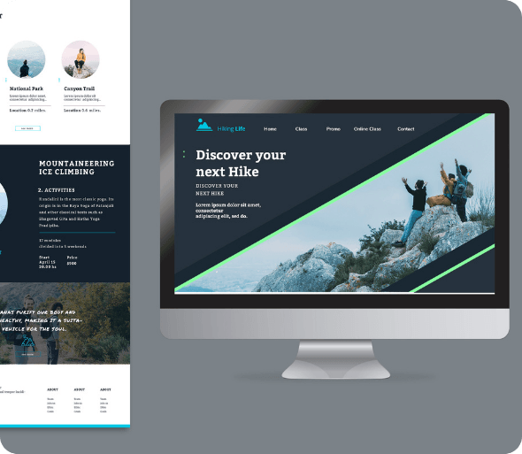 Mockup de presencia online