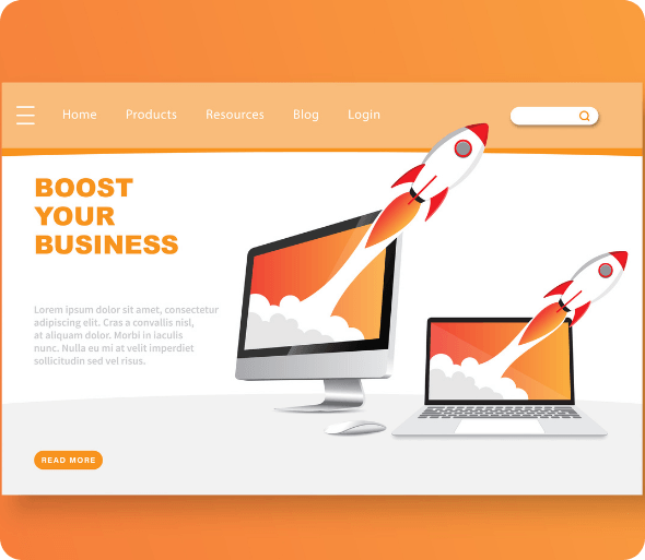 Mockup de sitios web corporativos